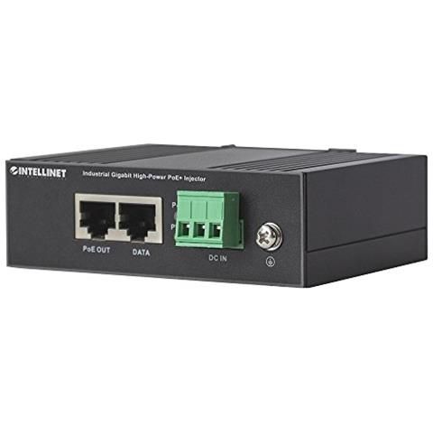 I-SWHUB IND-POE30W - Iniettore Industriale per Guida DIN Gigabit High-Power PoE+ 30W - Foto 1
