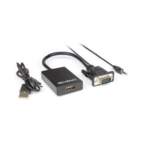 Cavo Video Vga A Hdmi F Jack 3.5mm - Foto 2