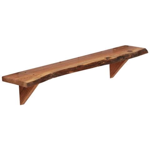 Mensole 2 pz 90x20x18 cm in Legno Massello di Acacia - Foto 2