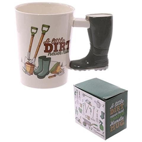 Tazza Mug Colazione Manico A Forma Di Stivale Da Giardino - Foto 2