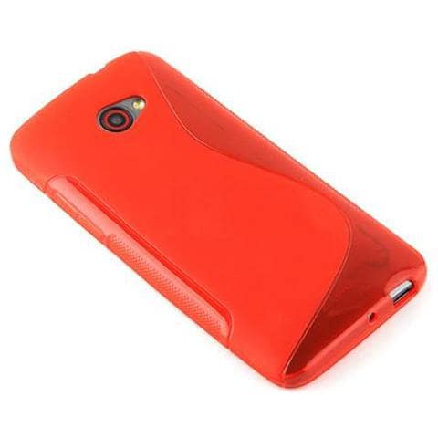 Custodia Compatibile Con Htc Butterfly S In Rosso Cremisi - Coperchio Protettivo In Silicone Tpu Flessibile - Foto 6
