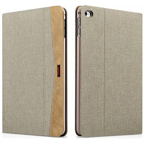 Custodia Folio Per Ipad Mini 4 In Tessuto E In Pelle Serie Erudizione Grey - Foto 1