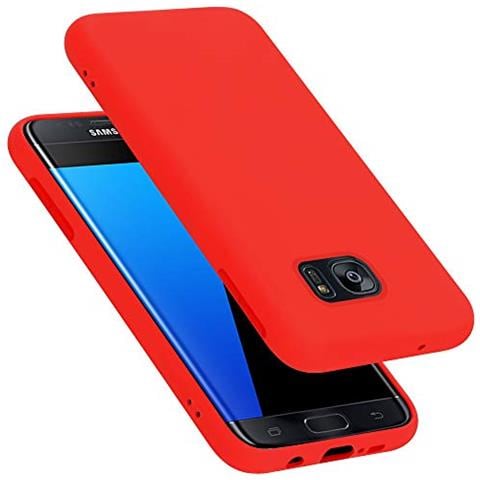 Custodia Compatibile Con Samsung Galaxy S7 Edge In Liquid Rosso - Coperchio Protettivo In Silicone Tpu Flessibile - Foto 1