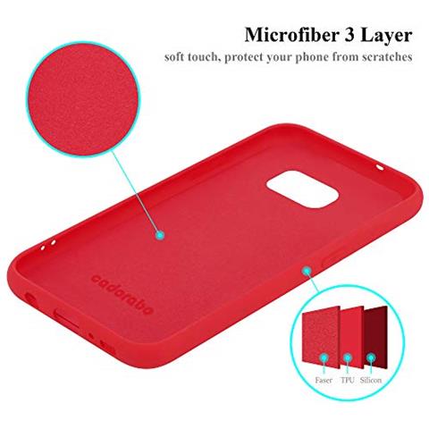 Custodia Compatibile Con Samsung Galaxy S7 Edge In Liquid Rosso - Coperchio Protettivo In Silicone Tpu Flessibile - Foto 2