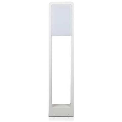 V-tac Vt-33 Lampada Led Da Giardino 10w Chip Samsung Fissaggio A Terra 80cm Bianco In Alluminio Ip65 Bianco Freddo 6400k - Sku 20118 - Foto 1