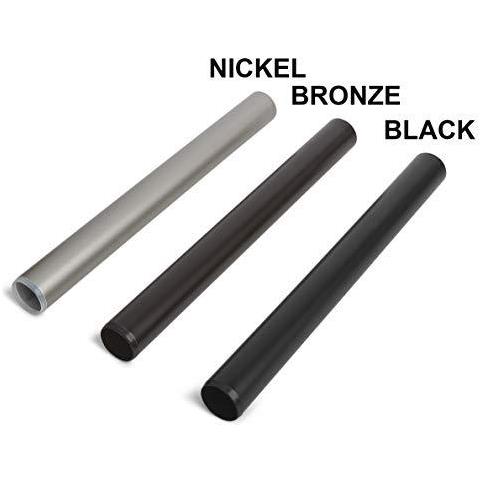 Tenda Rod Con Rotonde Finials Da 91 A 182 Centimetri Nero - Foto 4