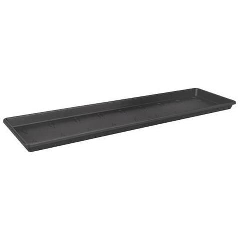 Piattino Da Balcone Green Basics 80 - Esterno E Balcone - Ø 77,3 X H 2,4 Cm - Living Nero - Foto 2