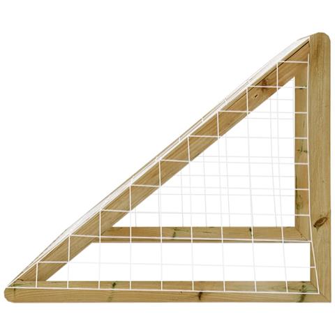 Porta da Calcio con Rete 160x80x100 cm Legno di Pino Impregnato - Foto 6