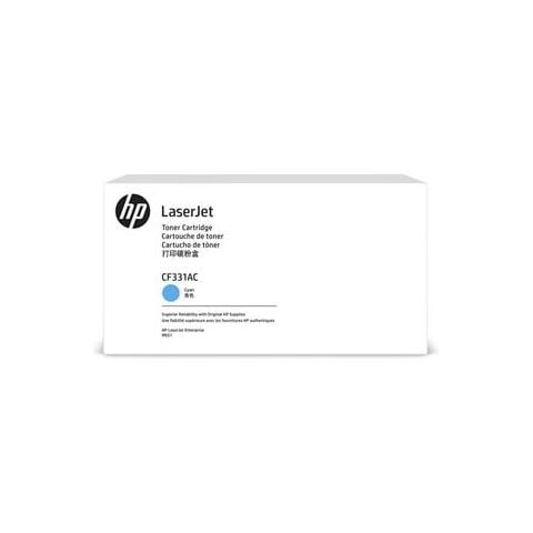 CF331AC Toner Originale Ciano per LaserJet M651dn / M651n / M651xh Capacità 15000 Pagine - Foto 1