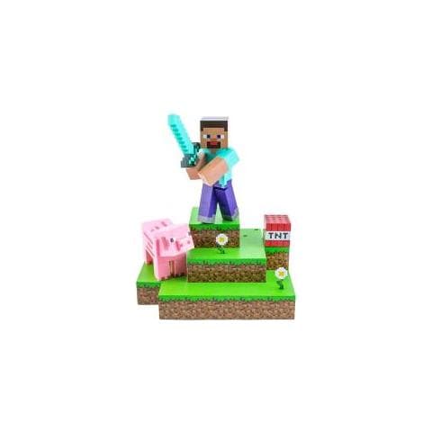 Steve Diorama Light Lampada Da Tavolo Minecraft Figural - Foto 1