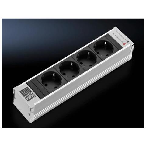 Dk 7856.100 Interno 4ac Outlet (s) Nero, Grigio Prolunghe E Multiple - Foto 1