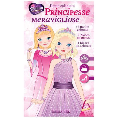 Véronique Raskinet - Il Mio Cofanetto. Principesse Meravigliose. Ediz. Illustrata. Con 12 Matite Colorate - Foto 1