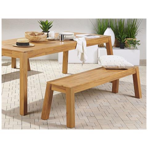 Panchina Da Giardino Livorno 169 Cm Legno D'acacia Legno Chiaro - Foto 1