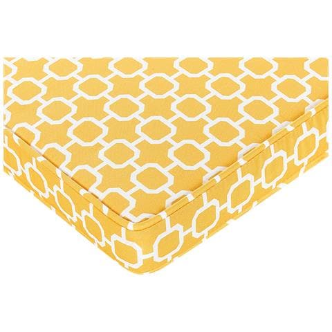 Set Di 2 Cuscini Sedie Da Giardino Giallo Bianco 37 X 34 Cm Terni - Foto 7