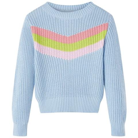Maglione Per Bambini Lavorato A Maglia Blu 140 - Foto 1