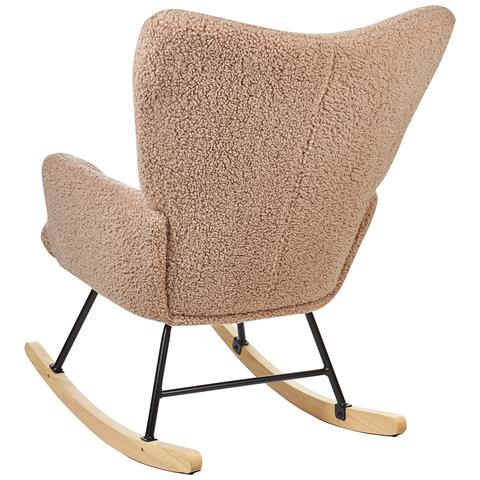 Sedia A Dondolo Bouclè Sabbia Oulu - Foto 8