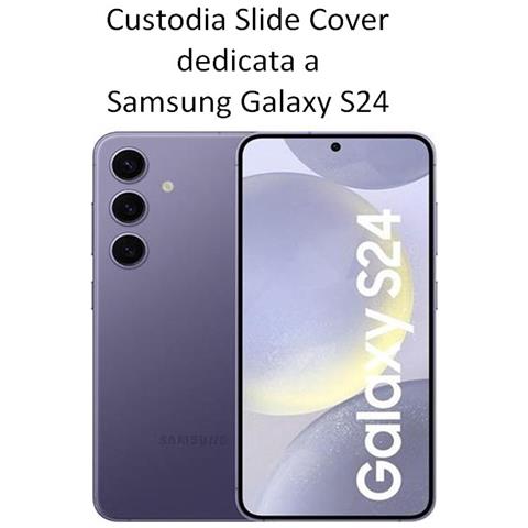 Custodia Tpu Silicone Slide Cover Case Con Protezione Fotocamere Per Samsung Galaxy S24 Pink - Foto 2