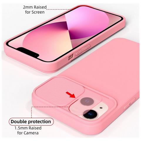 Custodia Tpu Silicone Slide Cover Case Con Protezione Fotocamere Per Samsung Galaxy S24 Pink - Foto 5