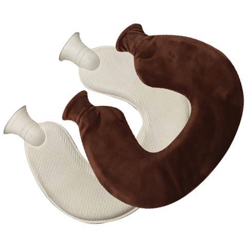 Set Di Borse Dell'acqua Calda A Forma Di U Ultra Morbide Coffee - Foto 3