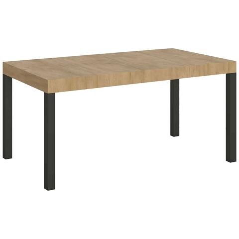 Tavolo Allungabile 90x130/234 Cm Everyday Premium Quercia Natura Telaio Antracite - Foto 1