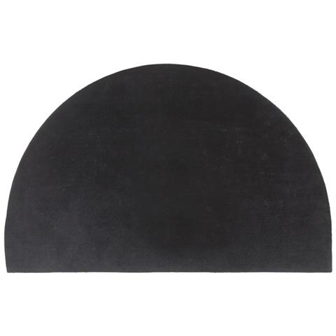 Zerbino Grigio Scuro Mezzo Rotondo 50x80 Cm Fibra Di Cocco - Foto 2