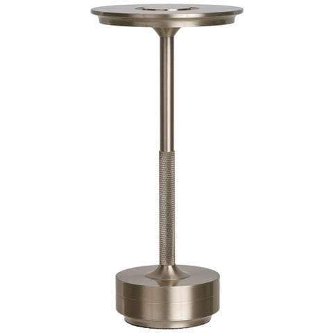 Lampada Da Tavolo Lyneham - Argento - Alluminio - 13x13x28,5 Cm - Foto 1