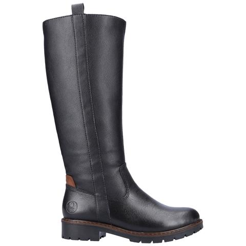 Black Casual Closed Ladies' Boots Stivali Pelle Sintetica Scarpe Donna Nero Eu 38, Y9155-00 - Foto 3