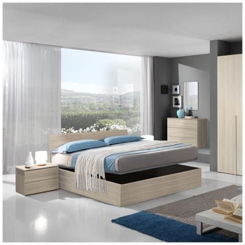 Letto Matrimoniale Contenitore Manitoba Olmo - Foto 1