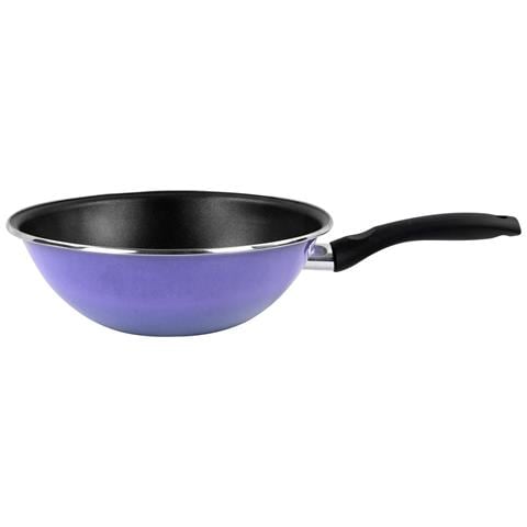 Very Peri Set Padella, Griglia, Wok A Induzione Da 24-27-28 Cm, Antiaderente Senza Pfoa Viola - Foto 8