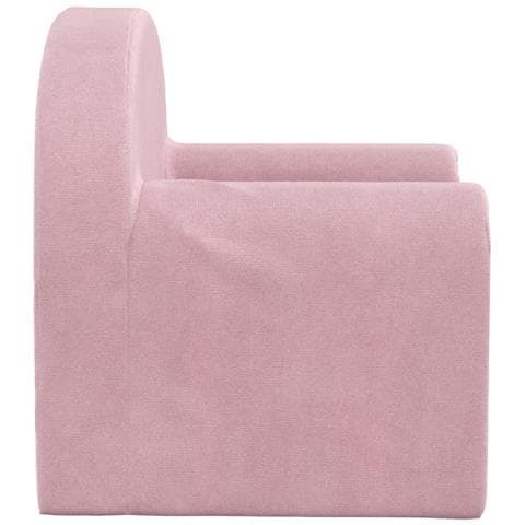Divano per Bambini Rosa in Morbido Peluche - Foto 7