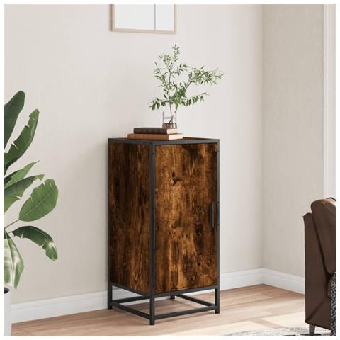 Credenza Rovere Fumo 35,5x35x76 Cm In Truciolato - Foto 3