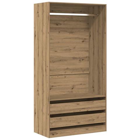 Armadio Rovere Artigianale 100x50x200 Cm In Legno Multistrato - Foto 2