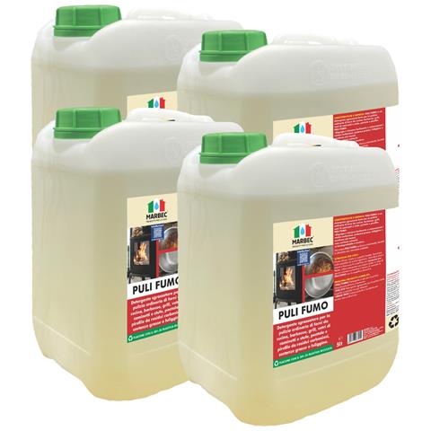 Puli Fumo 5ltx4pz - Detergente Rapido Per Forni, Barbecue E Vetri Caminetti | - Foto 1