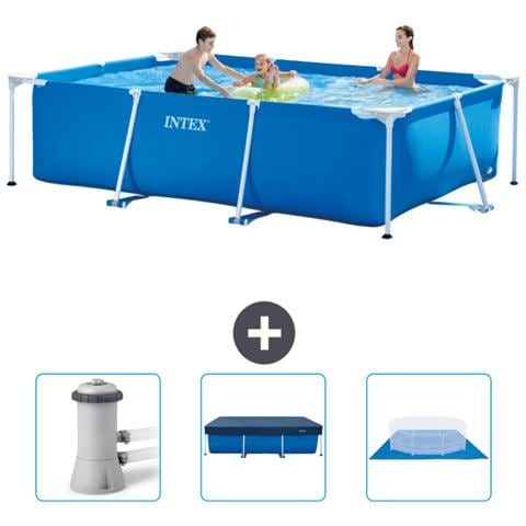 Piscina Fuori Terra - Rettangolo - 300x200x75 Cm - Blu - Include Accessori Coordinati Cb76 - Foto 1