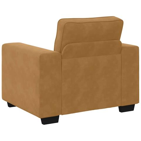 Divano Sedia Marrone 60 cm Velluto - Foto 9