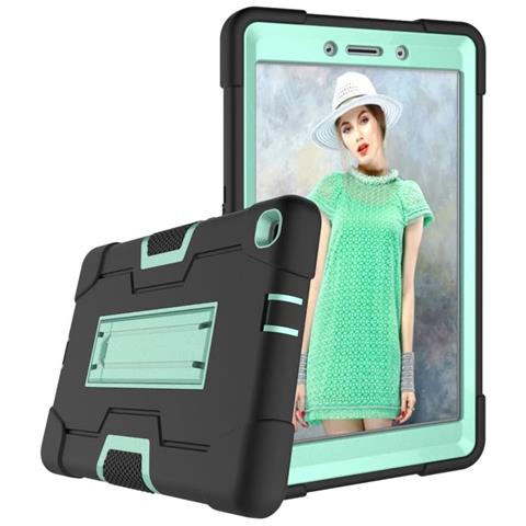 Custodia Per Samsung Tab A7 Lite 8.7"" Antiscivolo Con Supporto Nero - Foto 4
