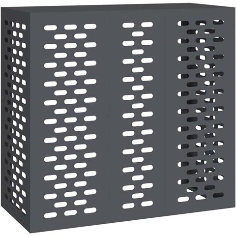 Copertura per condizionatore d'aria Antracite 110 x 50 x 105 cm - Foto 1