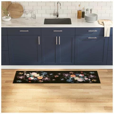 Tappetino da Cucina Floreale Fiori 45 x 150 cm Velluto - Foto 2