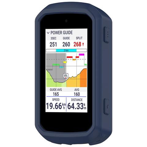 Custodia Protettiva In Silicone Blu Notte Compatibile Con Garmin Edge 850 E Edge 550 - Foto 2