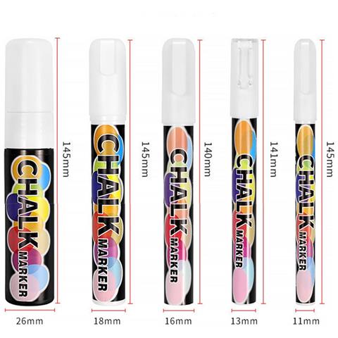 Set Di 5 Pennarelli A Gesso Liquido Multicolore Per Vetro, Lavagne Bianche E Lavagne - Foto 2