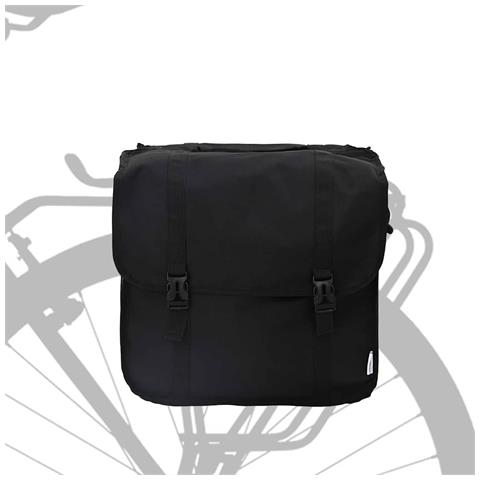 Borsa per biciclette Nero 18.5 x 40 x 35 cm Poliestere - Foto 2
