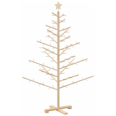 Albero di Natale in legno con supporto Naturale 150 cm - Foto 1