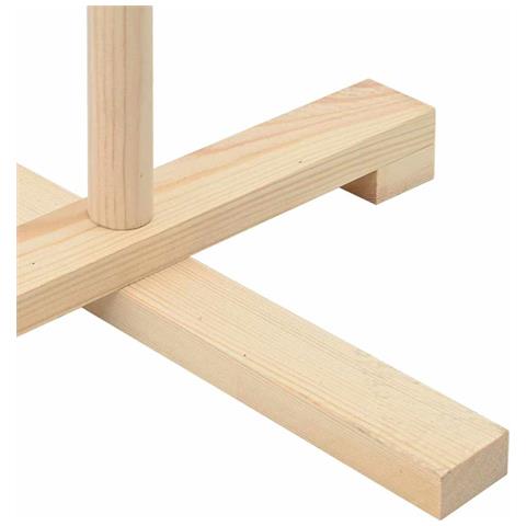 Albero di Natale in legno con supporto Naturale 150 cm - Foto 9