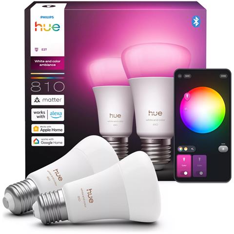 Philips Hue White and Color ambiance A60 - lampadina connessa E27 - 810 - Foto 2