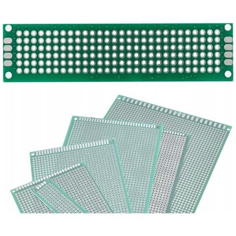Piastra Prototipo Universale Doppia Faccia 20x80 Mm - Fori 2,54 Mm | Montaggio Tht | Ideale Per Circuiti Elettronici - Foto 1