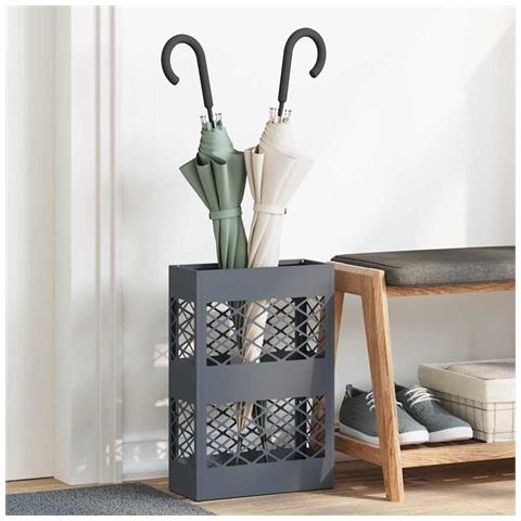 Supporto per Ombrellone Antracite 28 x 12 x 41 cm Acciaio - Foto 2