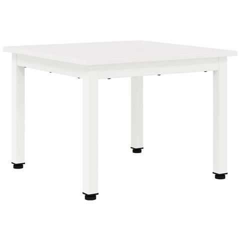 Tavolino da salotto Bianco 50 x 50 x 36 cm Pino massello - Foto 1