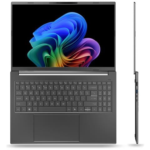 Aspire 16 AI A16-61M-R5H7 Copilot+ PC AMD Ryzen AI 5 330 Computer portatile 40,6 cm (16") WUXGA 16 GB LPDDR5x-SDRAM 512 GB SSD Wi-Fi 6E (802.11ax) Windows 11 Home Grigio - Foto 2