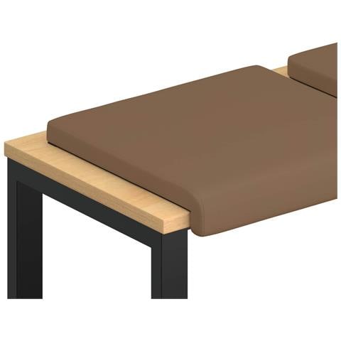 Cuscino per panchina 4 pz Similpelle Cappuccino - Foto 1