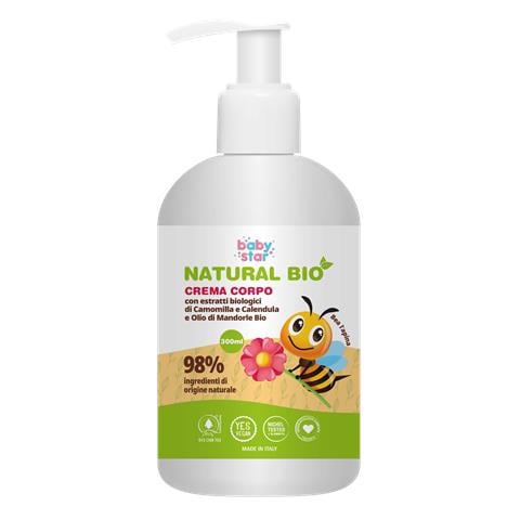 Babystar Crema Corpo Natural Bio 300 ml - Foto 1